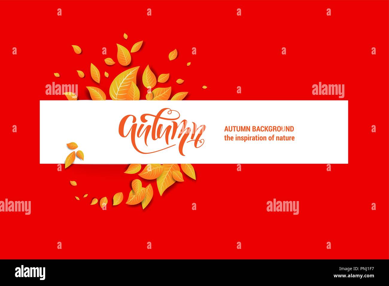 Leaves banner Stock Vector Images - Alamy