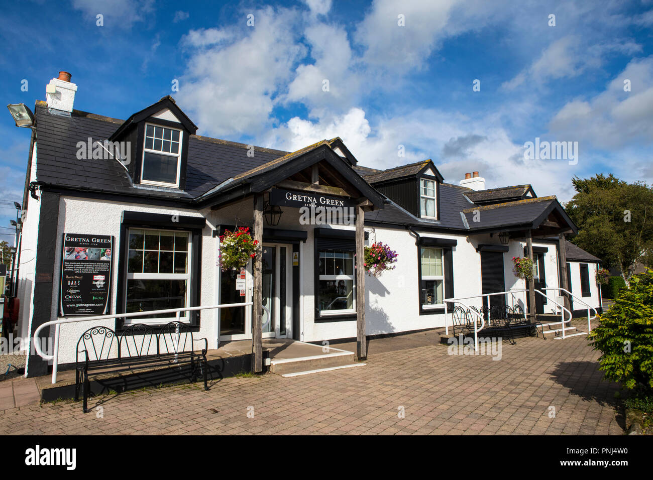 Gretna Green, Scotland August 24th 2018 Gretna Green village in