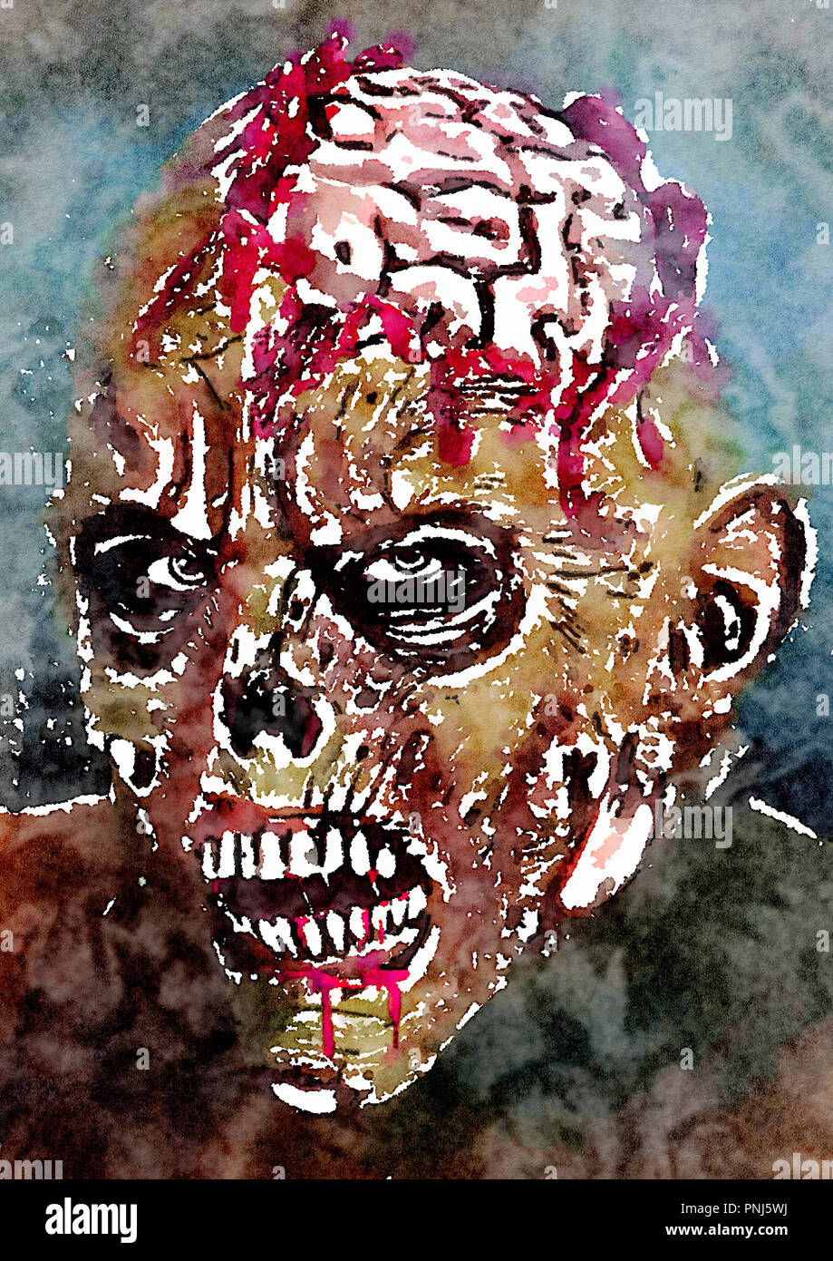 zombie undead illustration Stock Photo