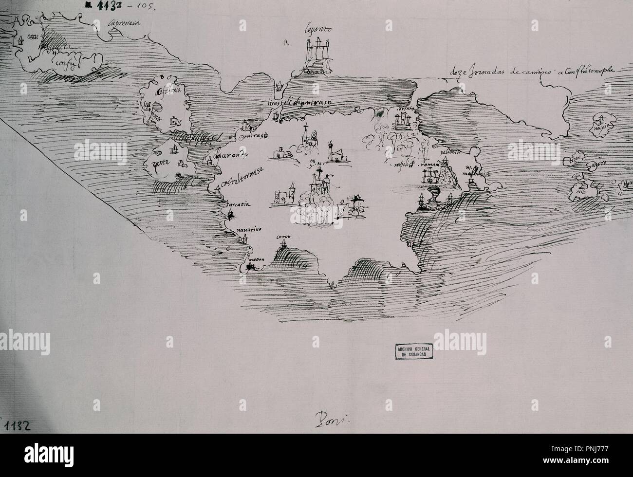 Lepanto battle plan hires stock photography and images Alamy