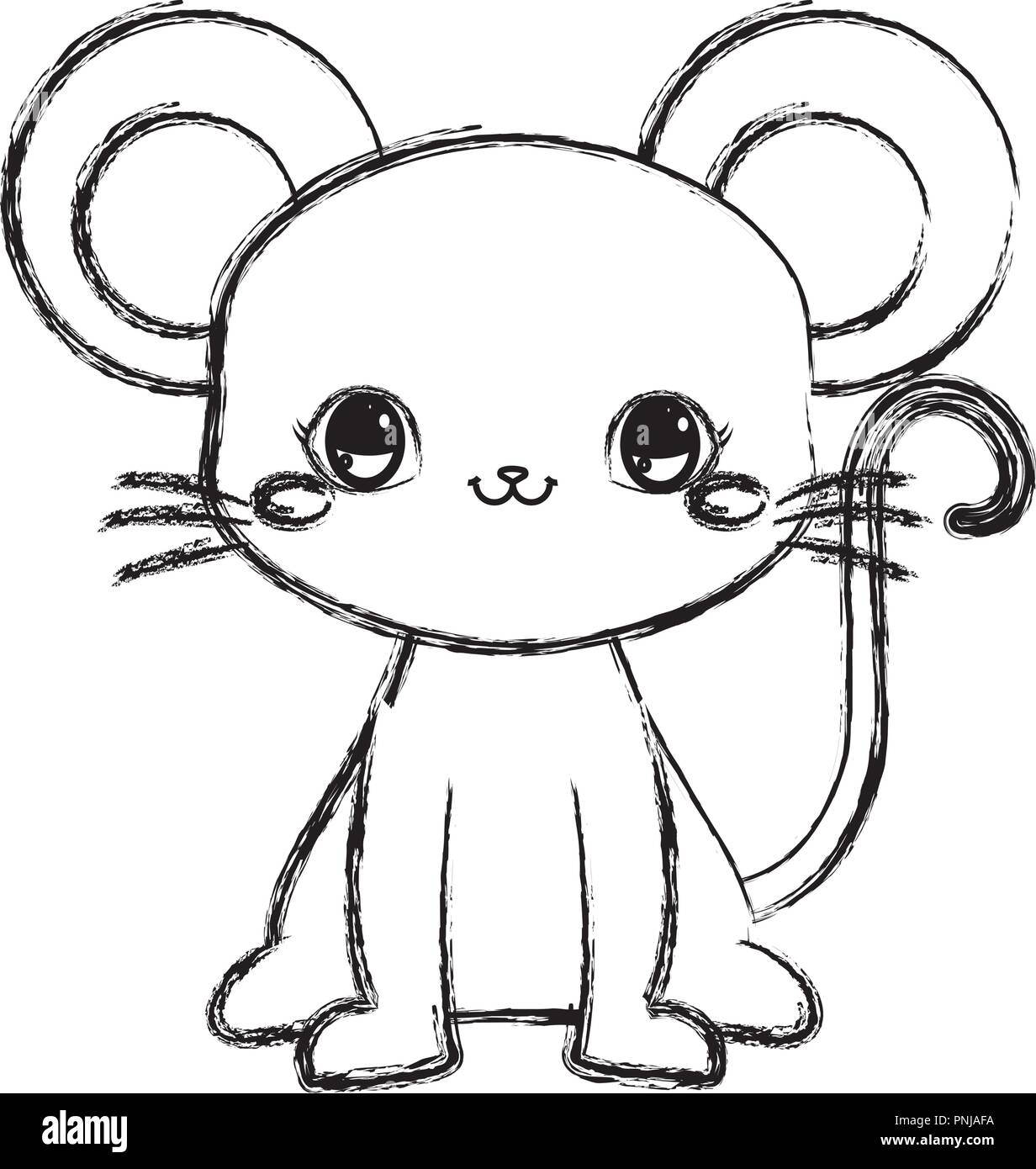 Cute Cartoon Mouse Coloring Sheet Outline Sketch Drawing Vector Easy Mouse  Drawing Easy Mouse Outline Easy Mouse Sketch PNG and Vector with  Transparent Background for Free Download