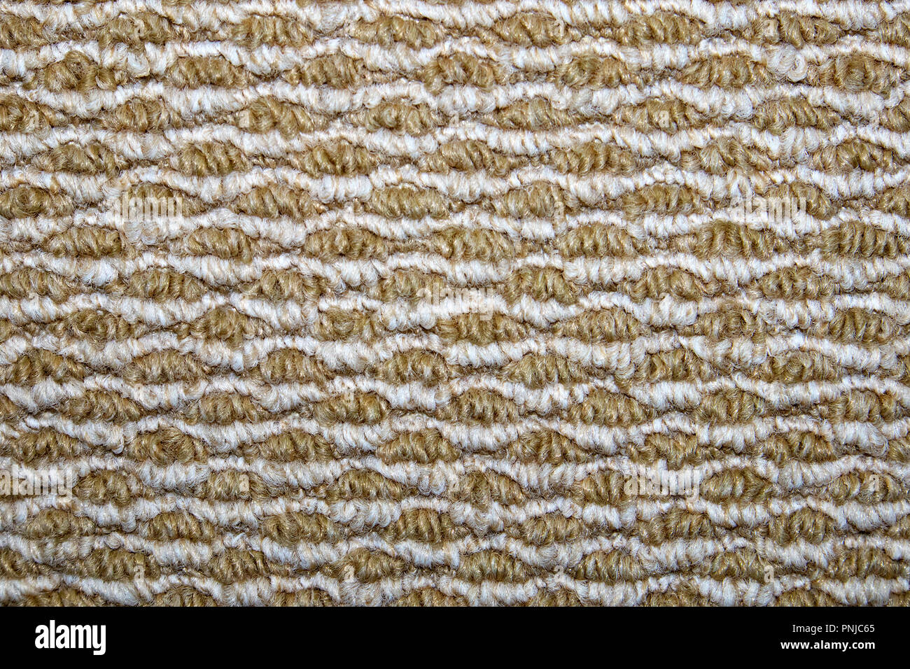 Synthetic floor carpet covering with wavy geometric pattern, may be used as background or texture Stock Photo