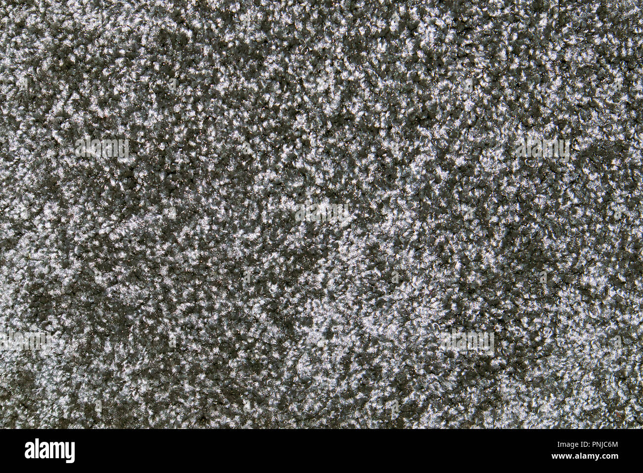 Grey synthetic short-napped floor carpet covering, may be used as background or texture Stock Photo