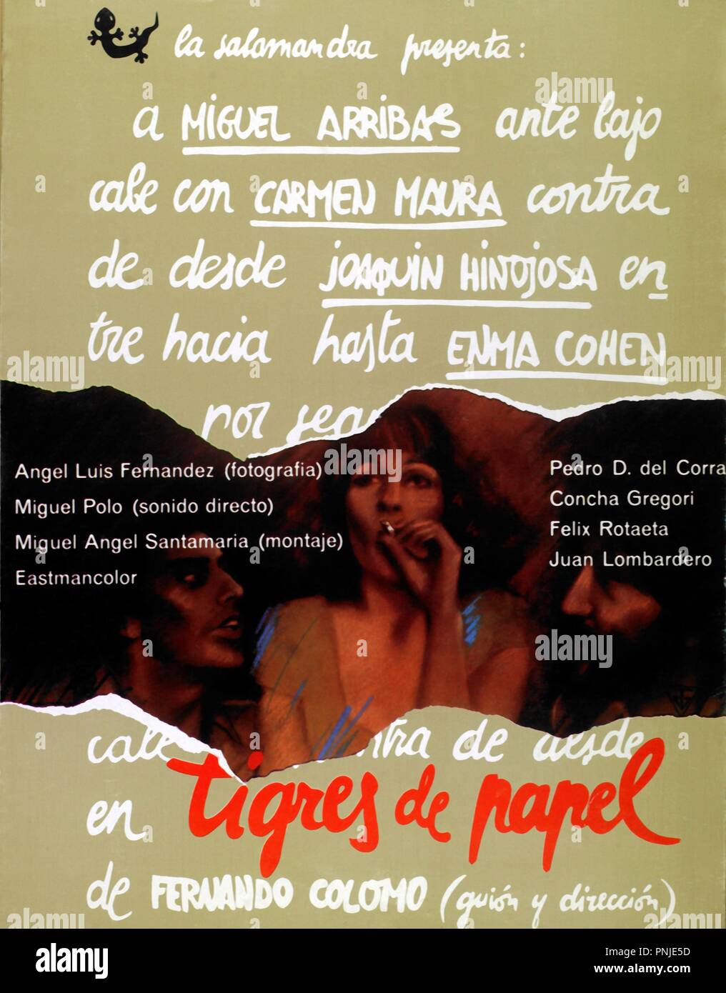 Original film title: TIGRES DE PAPEL. English title: PAPER TIGERS. Year: 1977. Director: FERNANDO COLOMO. Stock Photo
