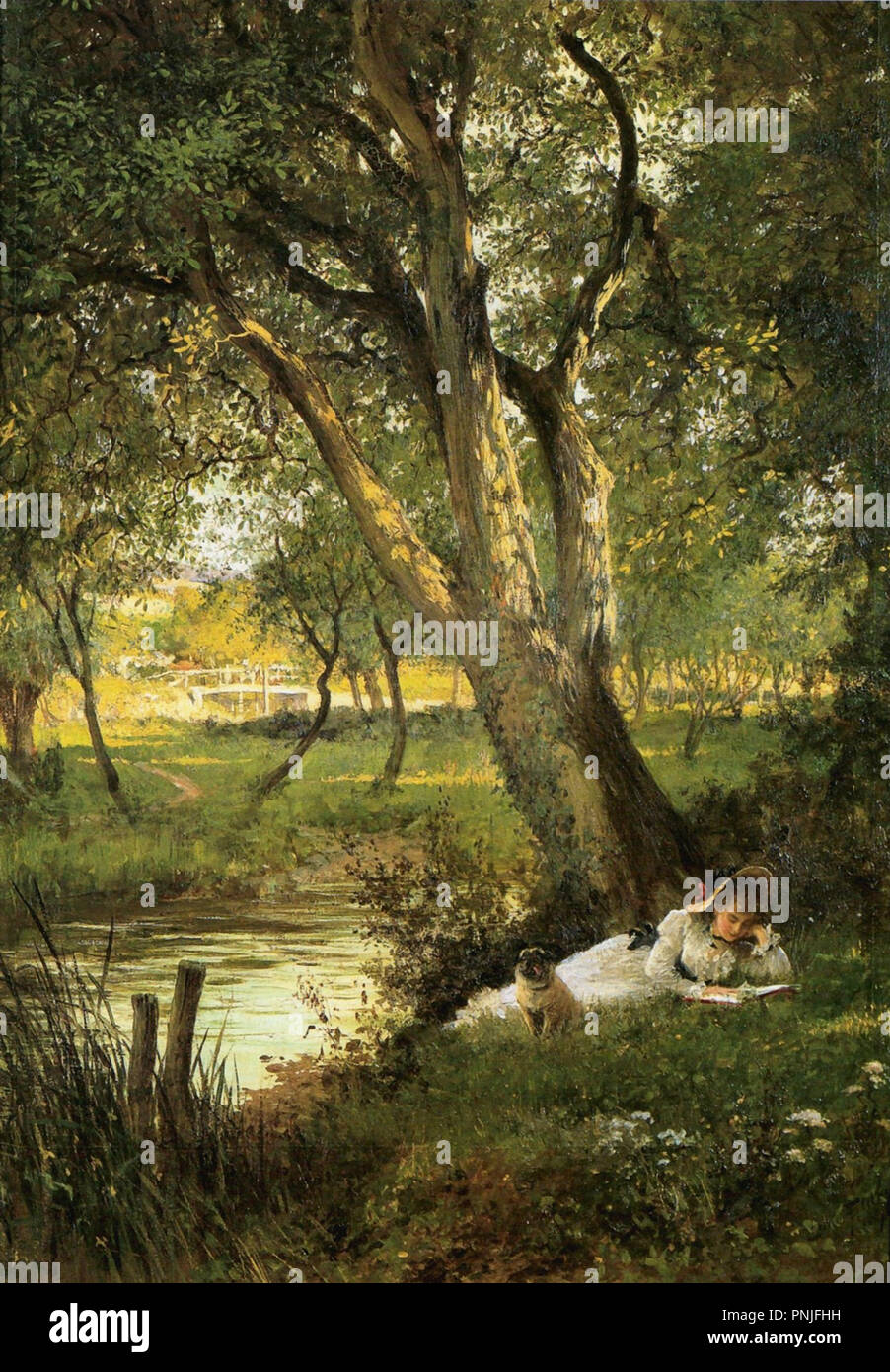 Fildes Sir Samuel Luke Hours of Idleness Stock Photo Alamy