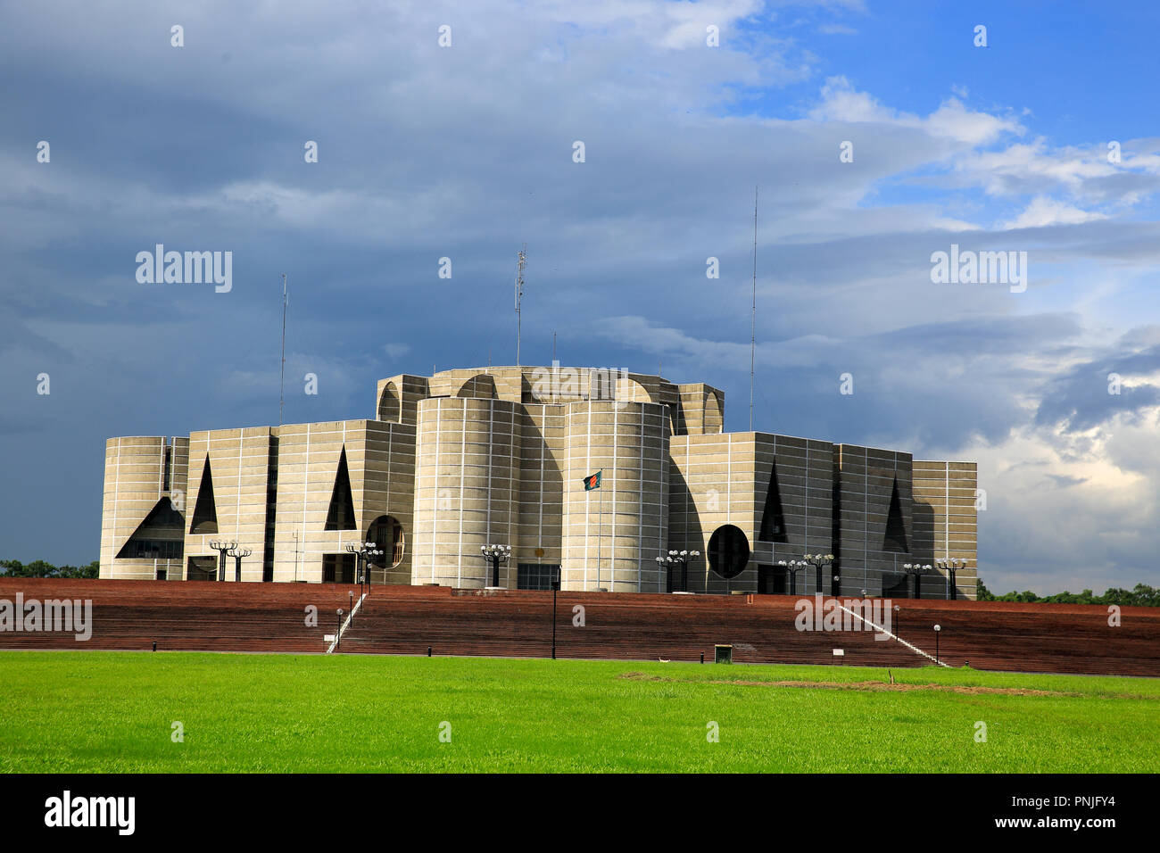 The National Assembly Building of Bangladesh or Jatiyo Sangsad Bhaban