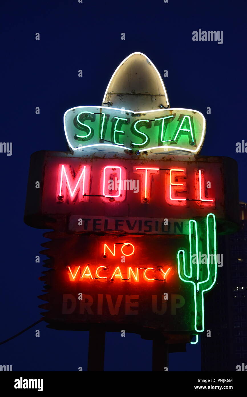 Antique Neon signs along those Kennedy Greenway in downtown Boston