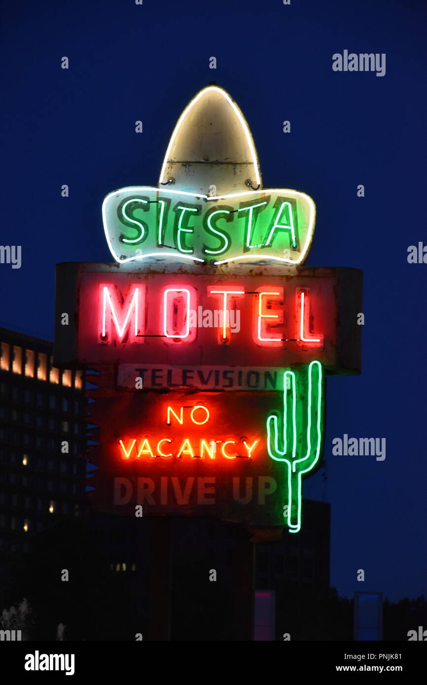 Antique Neon signs along those Kennedy Greenway in downtown Boston