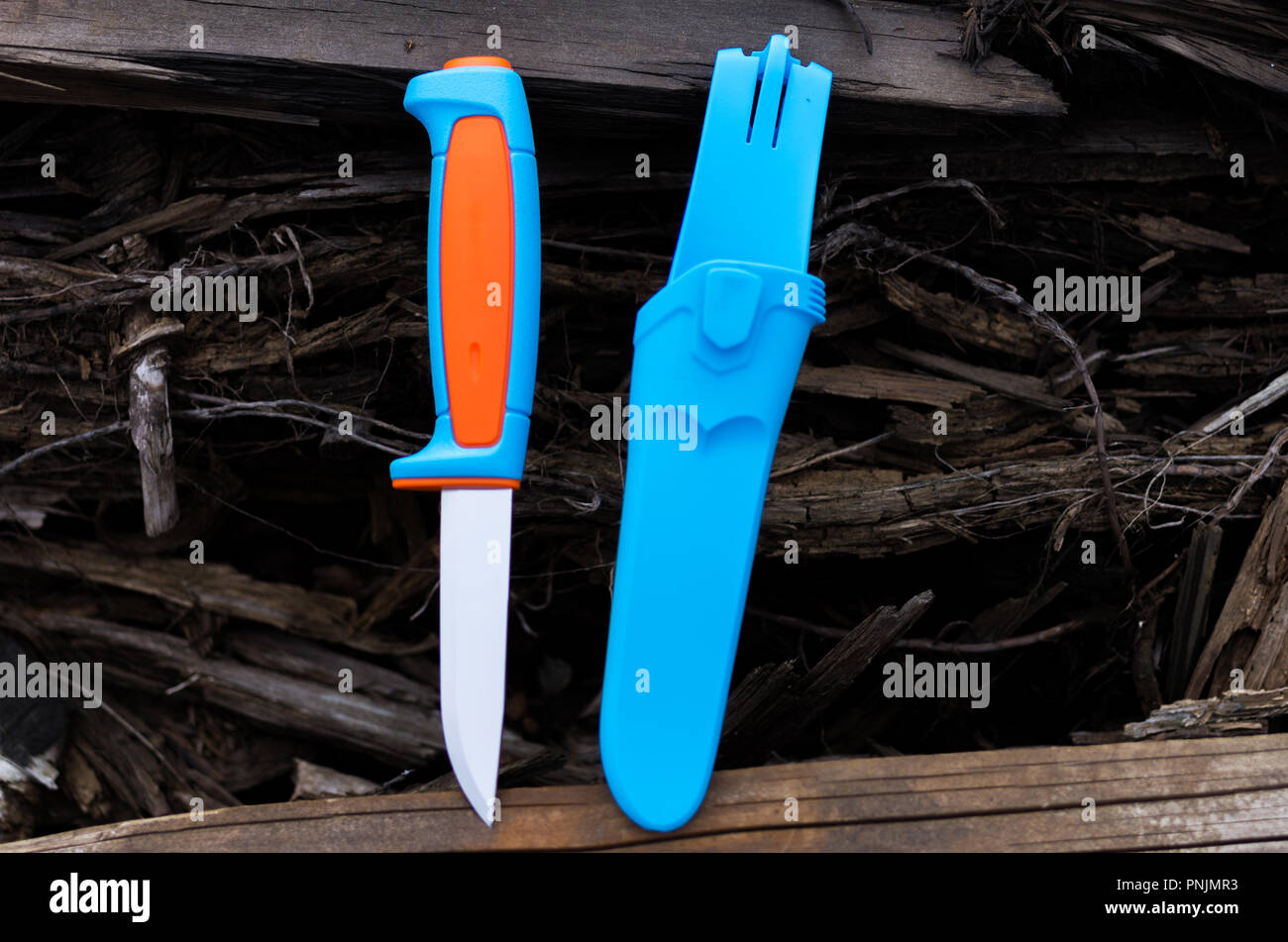 Swedish knife. Knife for the tourist. Sharp knife Stock Photo Alamy