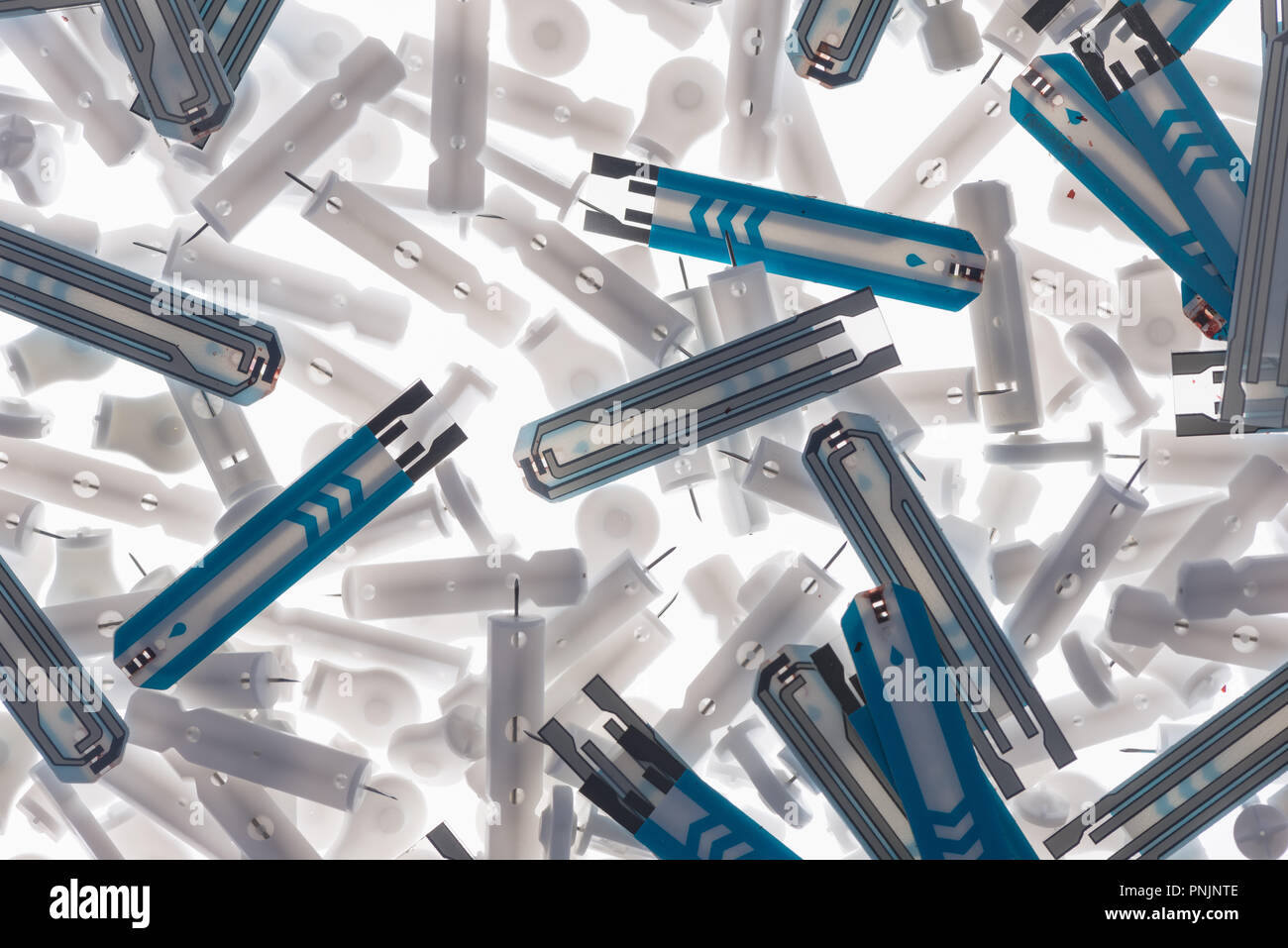 Living with diabetes and daily blood glucose testing measuring with