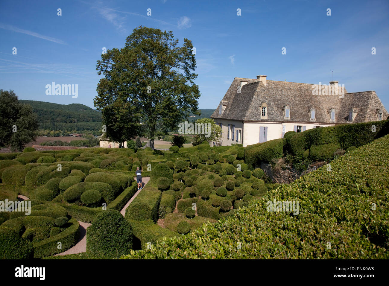 Gardens Marqueyssac Dordogne France Stock Photo