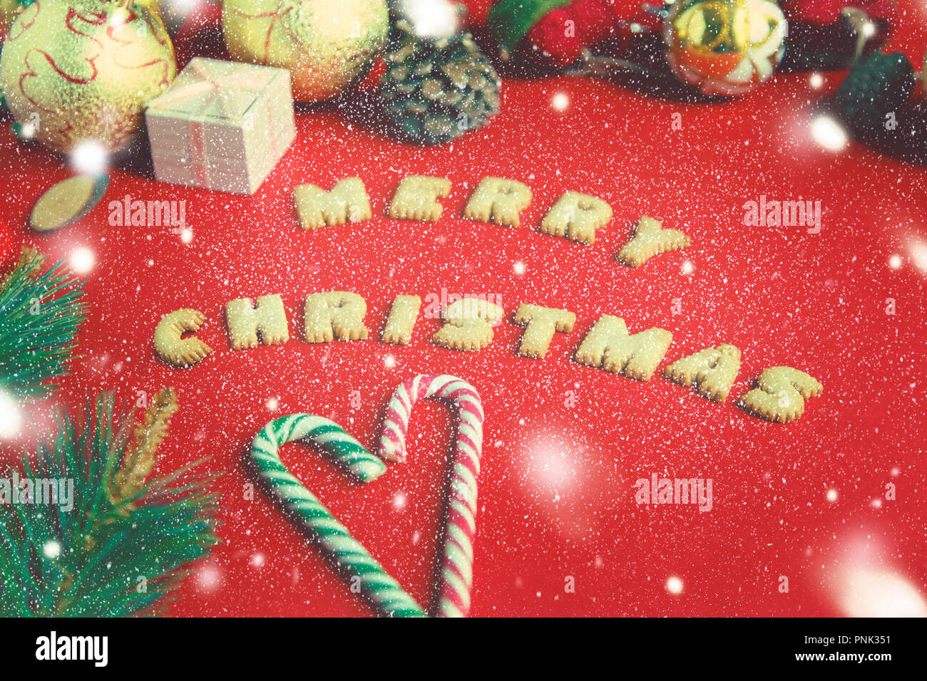 christmas and new year concept on a red background gift boxes christmas candy decor cookies with the inscription merry christmas snow top view fl - Christmas Candy Boxes christmas and new year concept on a red background gift boxes christmas candy decor cookies with the inscription merry christmas snow top view fl - Christmas Candy Boxes