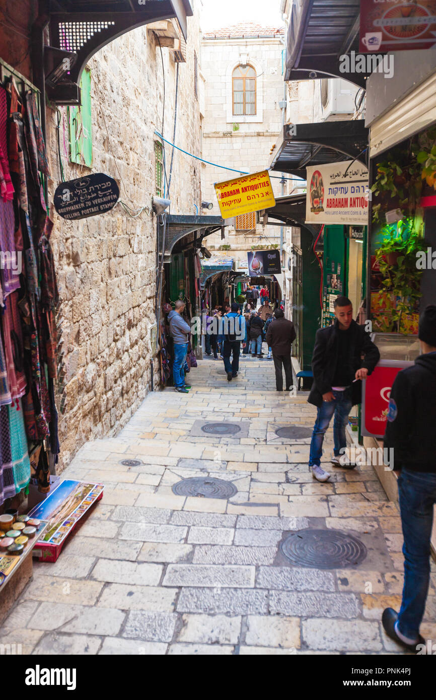 Herods gate of the old city of jerusalem hi-res stock photography and ...