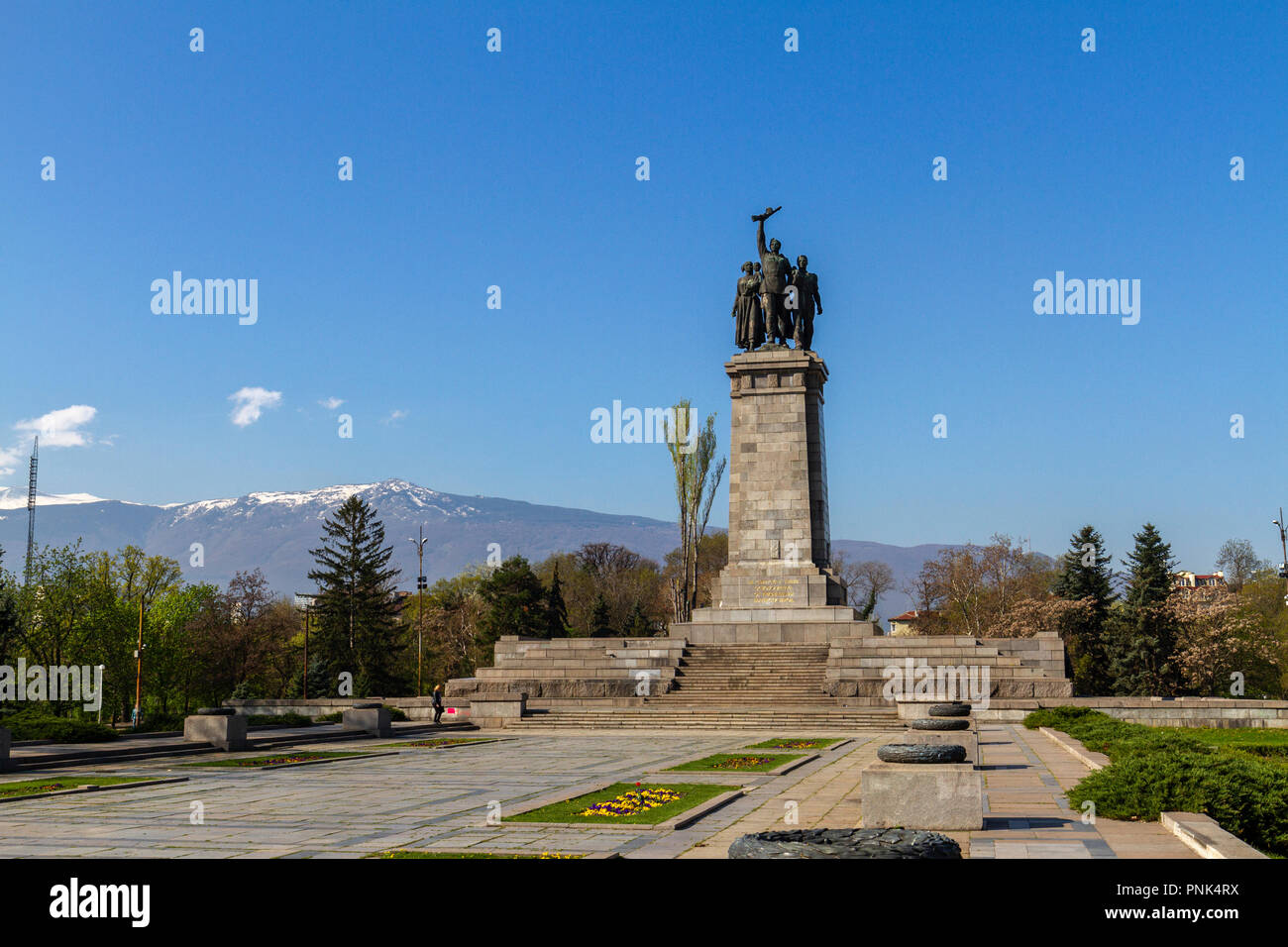 The Monument to the Soviet Army, Knyazheska Garden, Sofia, Bulgaria ...