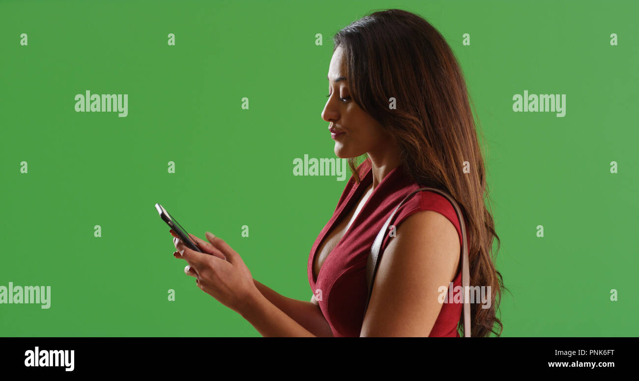 Latina female profile shot hi-res stock photography and images - Alamy