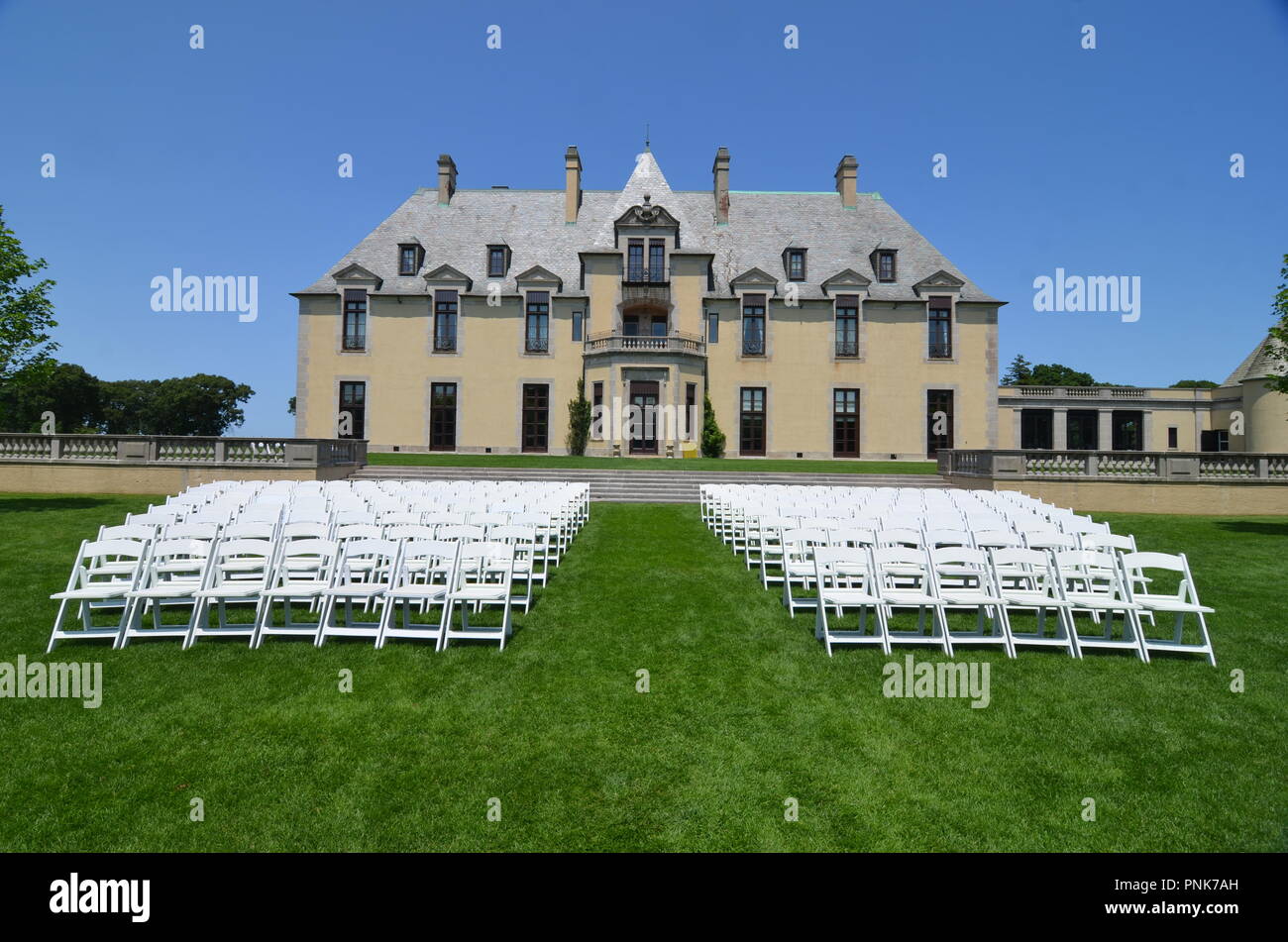 Old Westbury, New York State. Long Island Gold Coast Mansion Stock