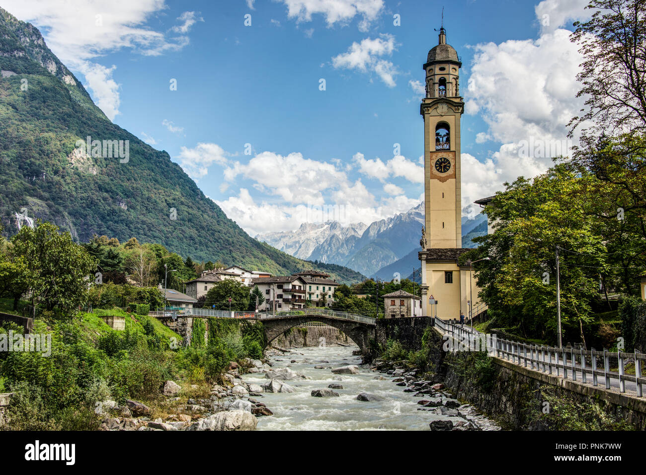 Church in Valchiavenna Stock Photo Alamy