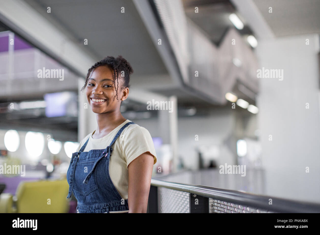Portrait of African American female student Stock Photo