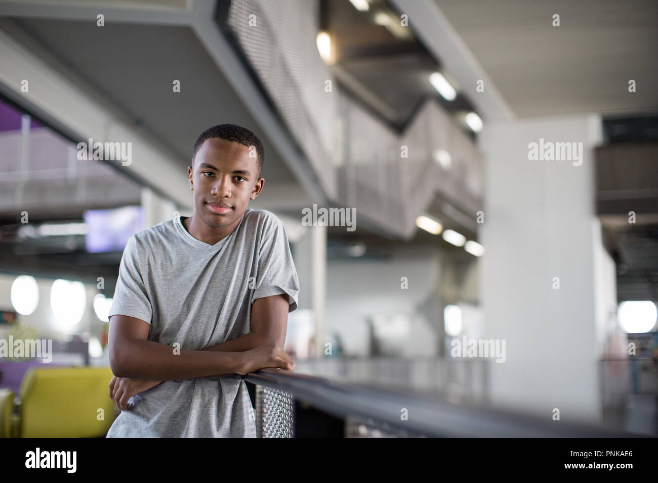 Portrait of African American male student Stock Photo