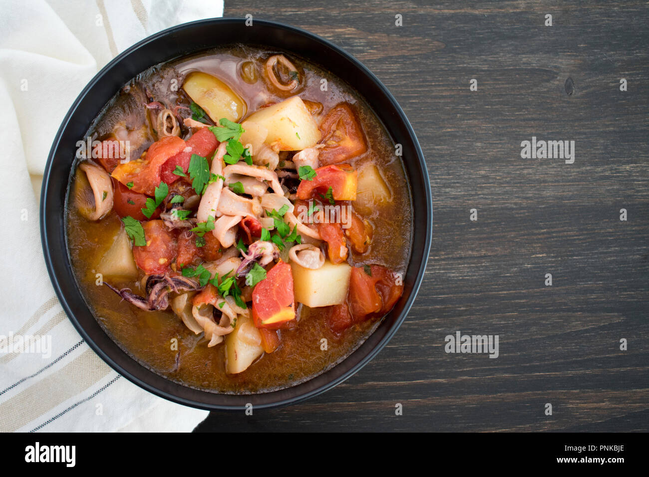 Portuguese Squid Stew (Caldeirada de Lulas Stock Photo - Alamy
