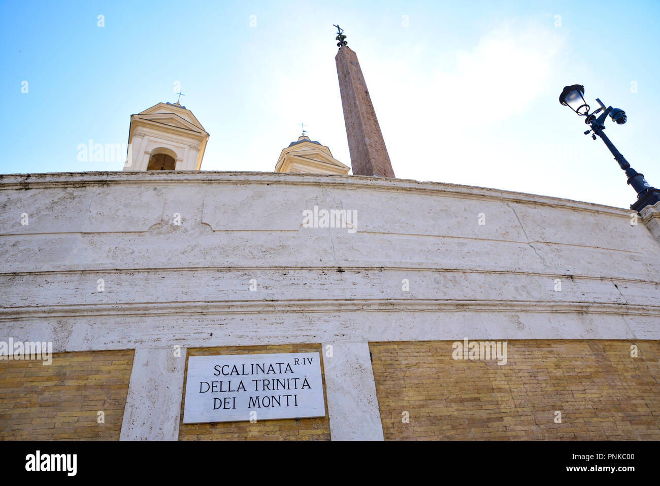 The Trinity Building Rome Rome Italy. Church of the trinity of the mountains. Stairway of the ...