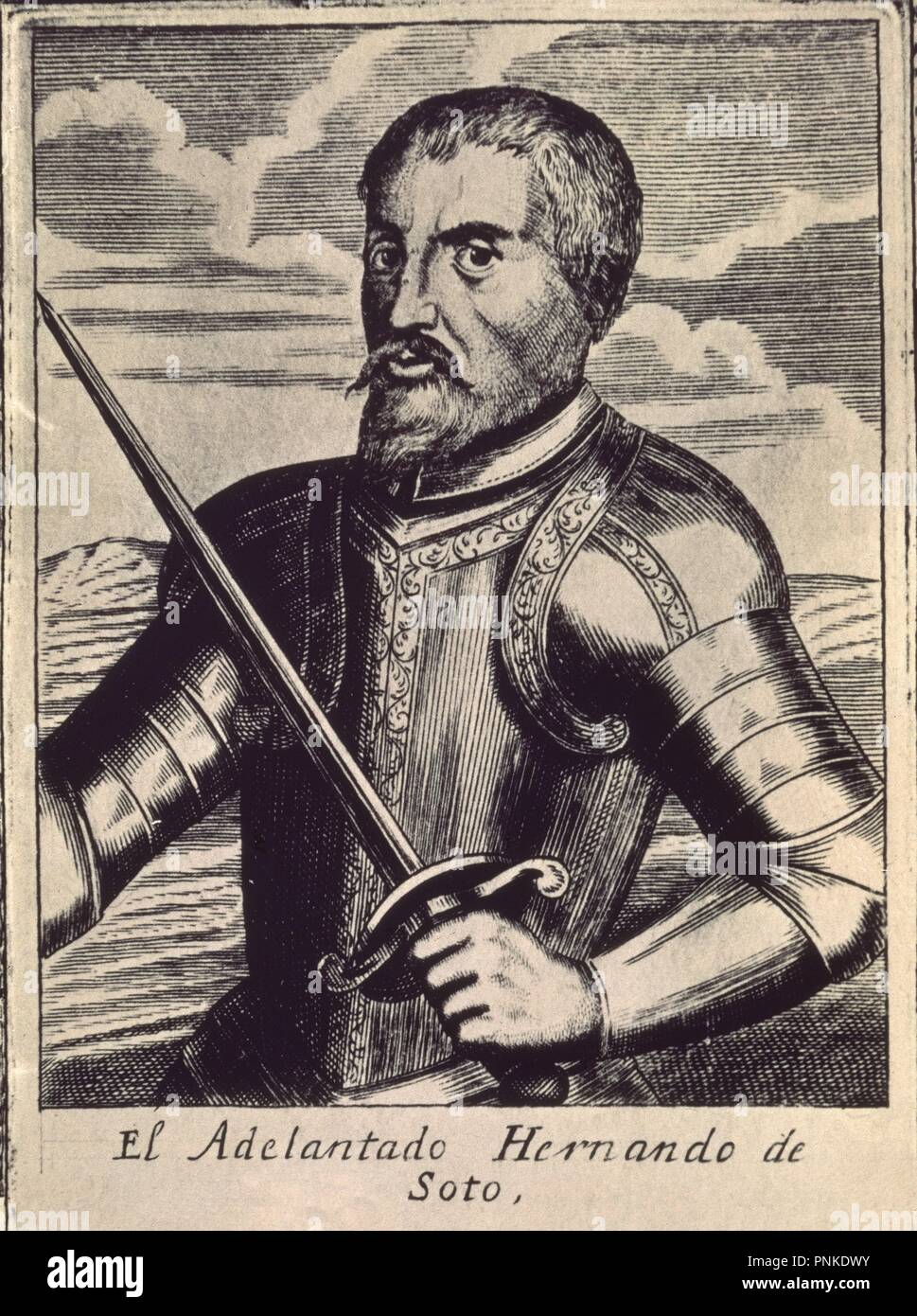 HERNANDO DE SOTO - 1500-42. Location: INSTITUTO DE COOPERACION IBEROAMERICANA. MADRID. SPAIN. Stock Photo