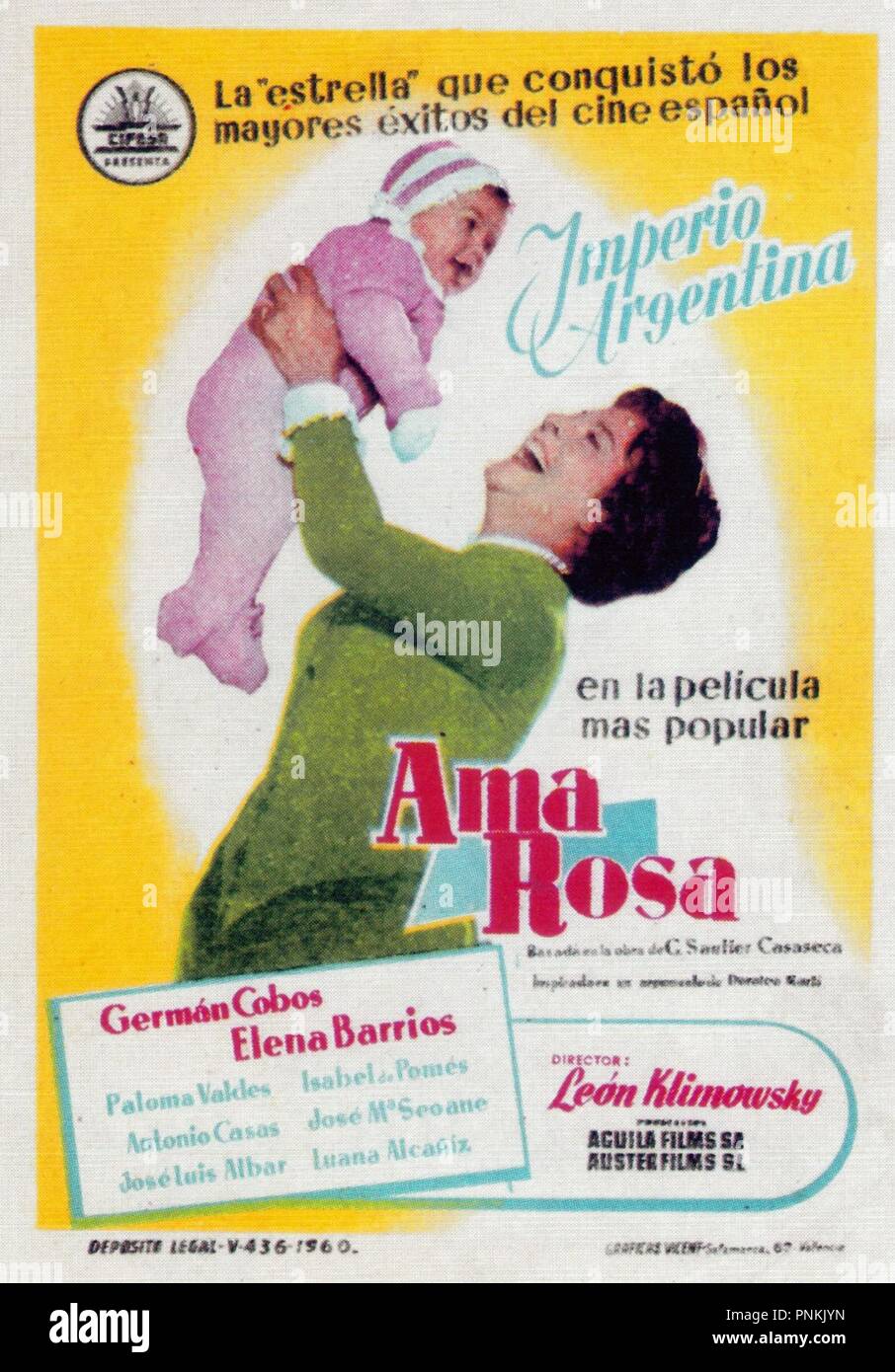 Original film title AMA ROSA. English title AMA ROSA. Year 1960