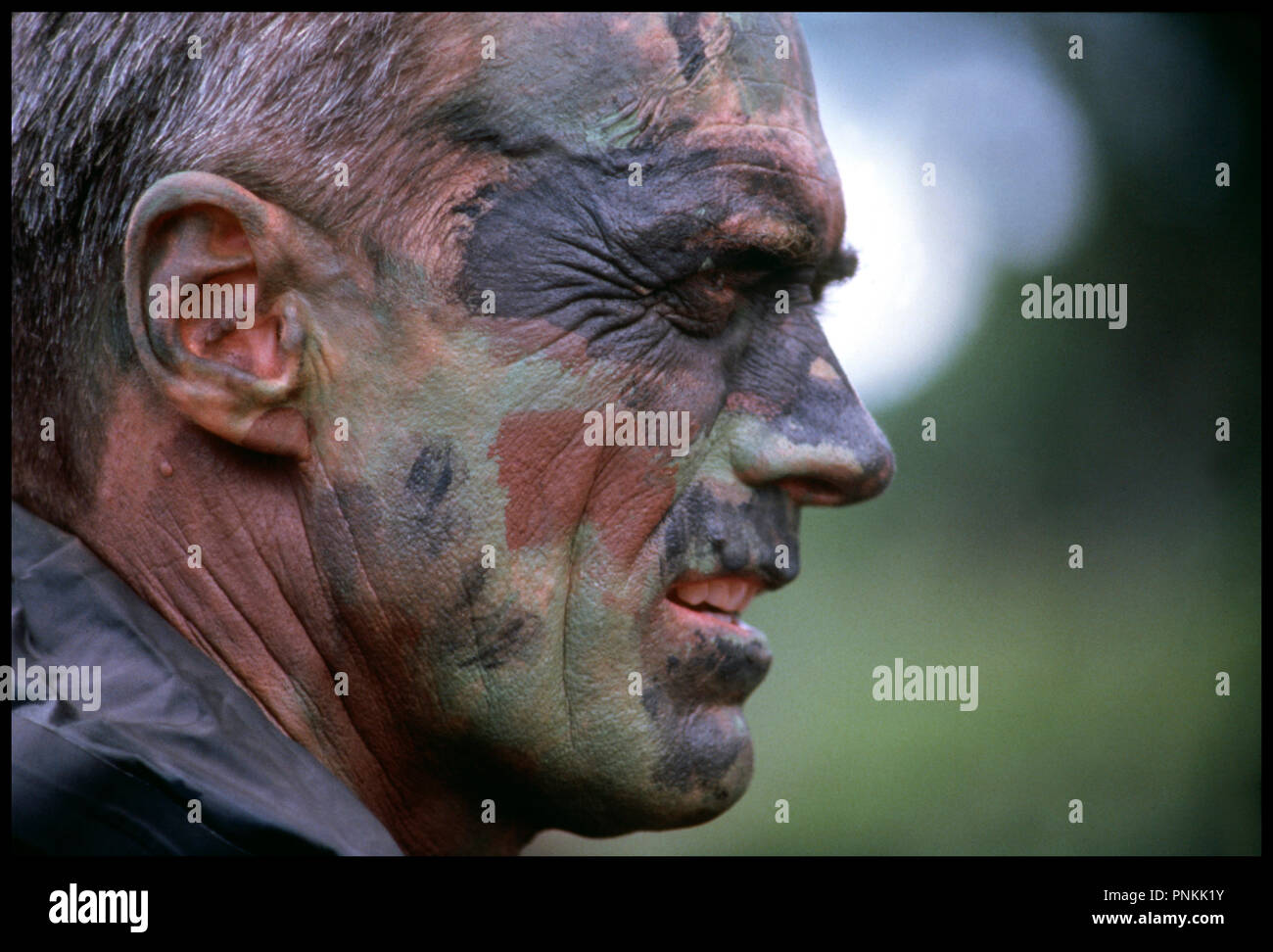 Prod DB © Malpaso Compagny / DR LE MAITRE DE GUERRE (HEARTBREAK RIDGE) de Clint Eastwood 1986 USA avec Clint Eastwood soldat, militaire, maquillage,
