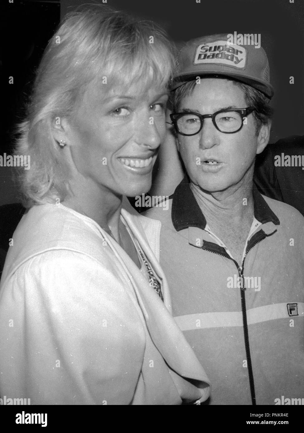 Martina Navratilova and Bobby Riggs 1985 Photo by Adam Scull/PHOTOlink/MediaPunch Stock Photo
