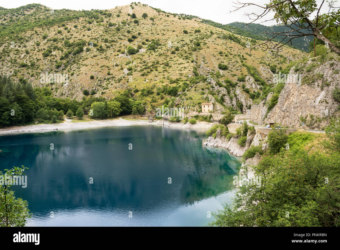 Lake of San Domenico in the Gorges of Sagittarius (Italy) Stock Photo