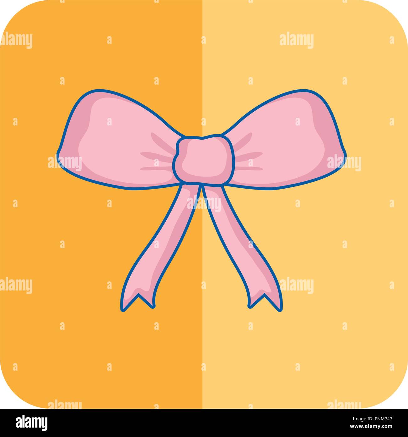decorative bow ribbon fashion image vector illustration Stock Vector ...