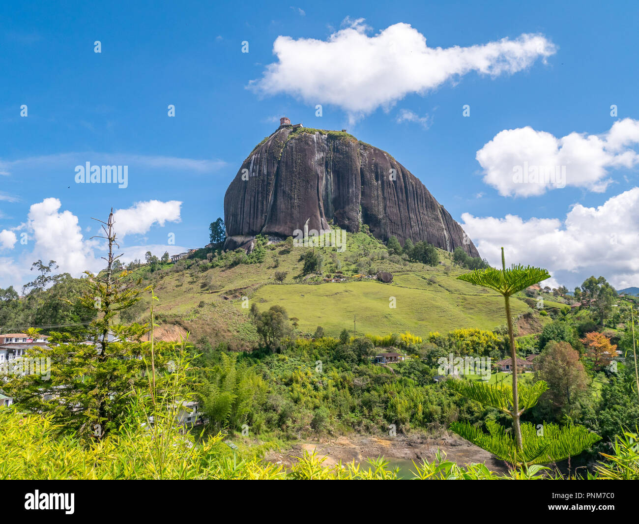 Rock of Guatape (Piedra Del Penol) Guatape, Colombia Stock Photo