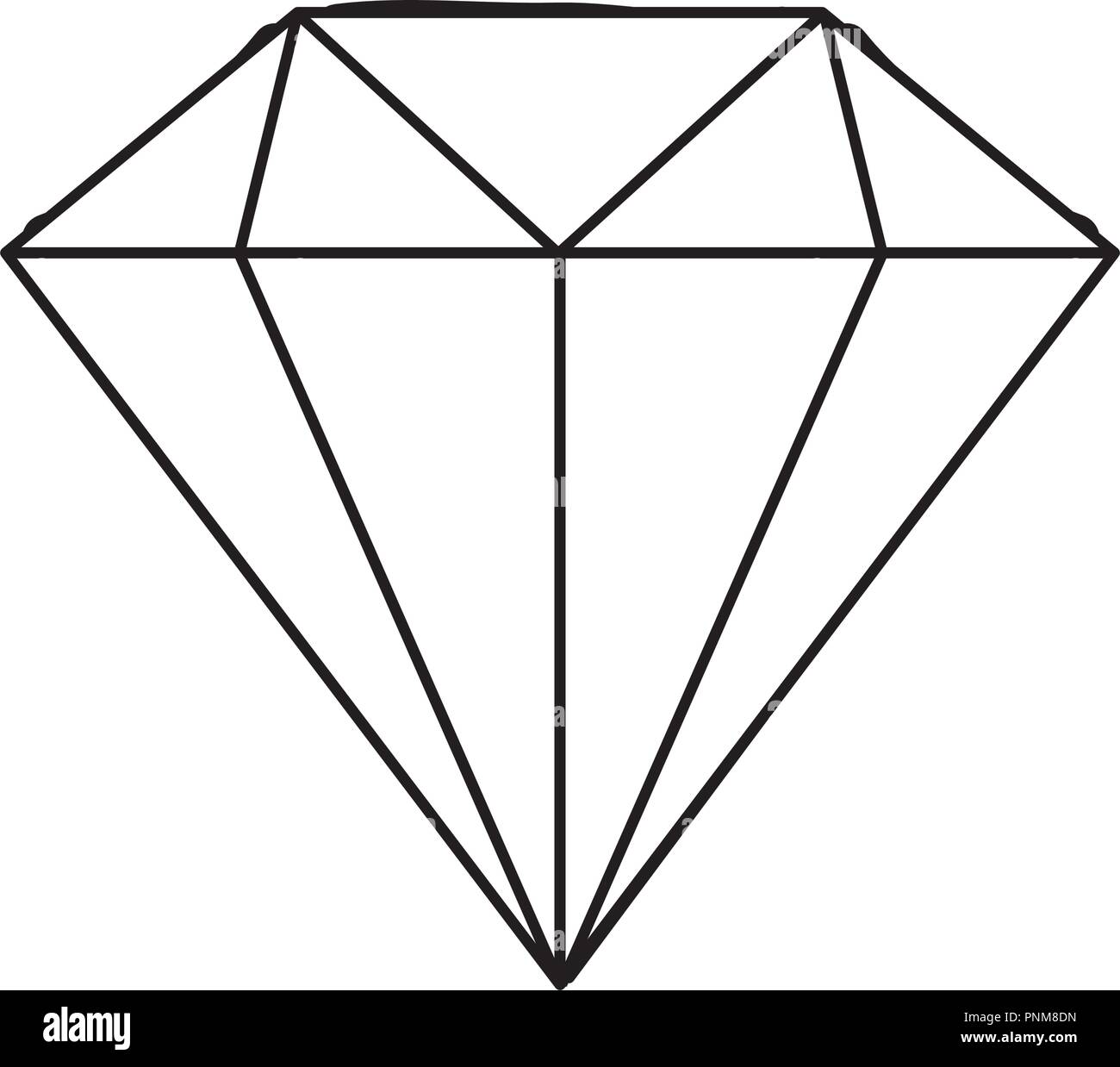 luxury jewelry diamond expensive icon vector illustration thin line ...