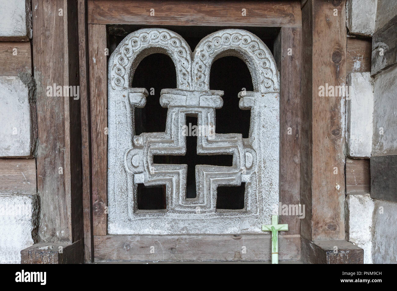 Exterior windows: Yemrehanna Kristos Monastery, Lalibela, Ethiopia ...