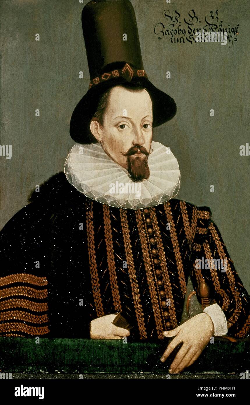 JACOBO I (1566-1625) REY DE INGLATERRA Y ESCOCIA. Stock Photo
