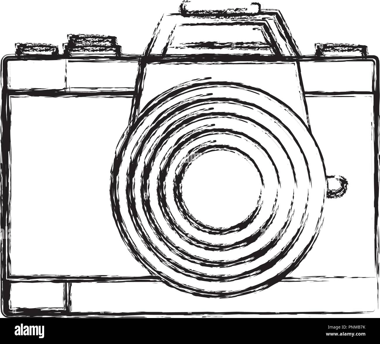 photographic camera icon over white background, vector illustration ...
