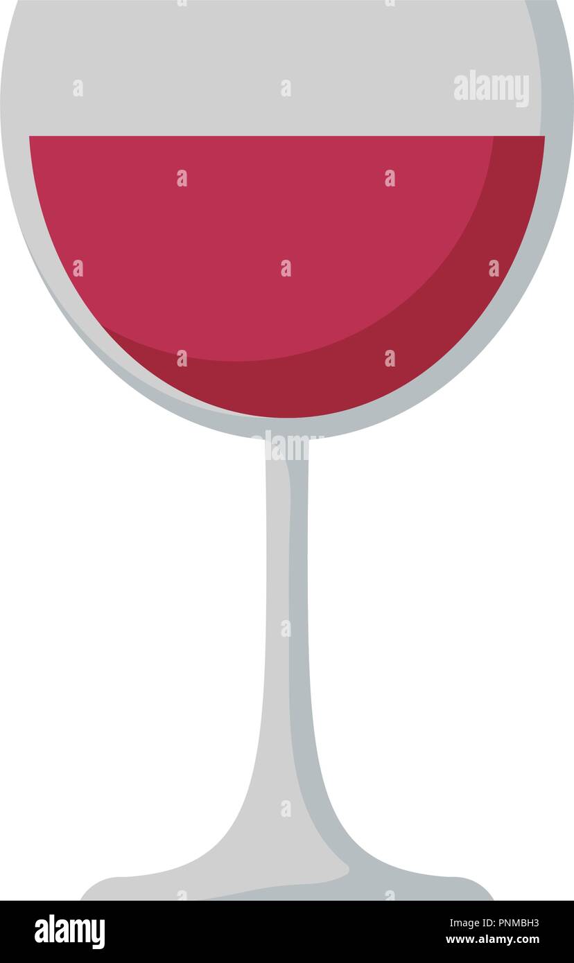 wine glass icon over white background, vector illustration Stock Vector ...