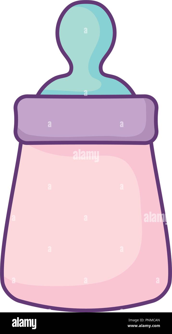 baby bottle icon over white background, vector illustration Stock ...