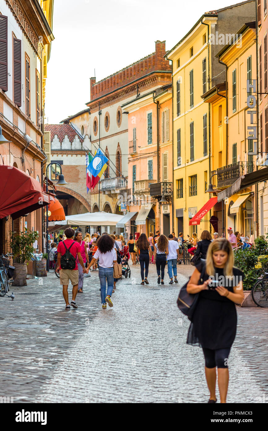 RAVENNA, ITALY - SEPTEMBER 19, 2018: tourists walking in historical center  of Ravenna Stock Photo - Alamy