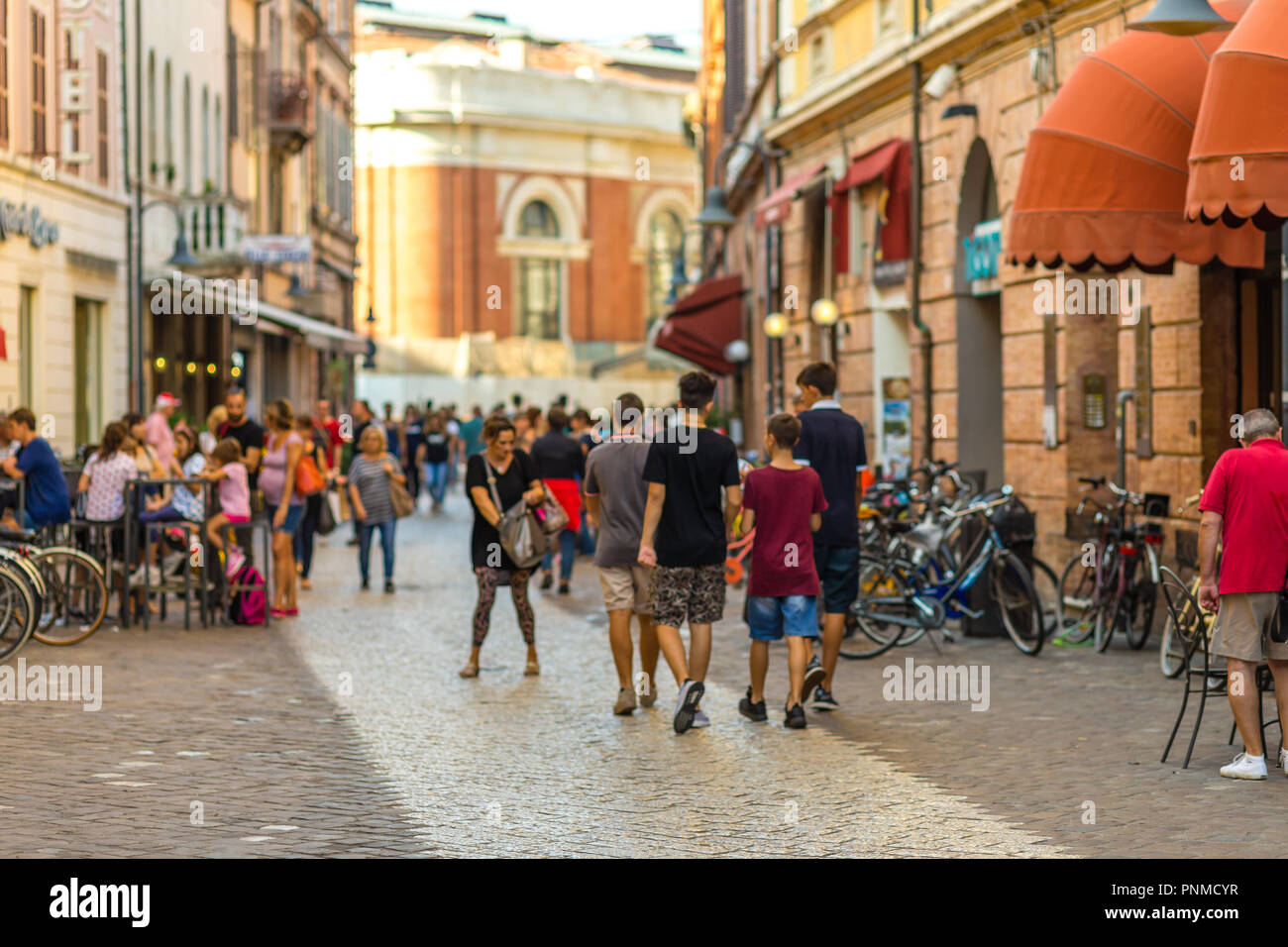 RAVENNA, ITALY - SEPTEMBER 19, 2018: tourists walking in historical center  of Ravenna Stock Photo - Alamy