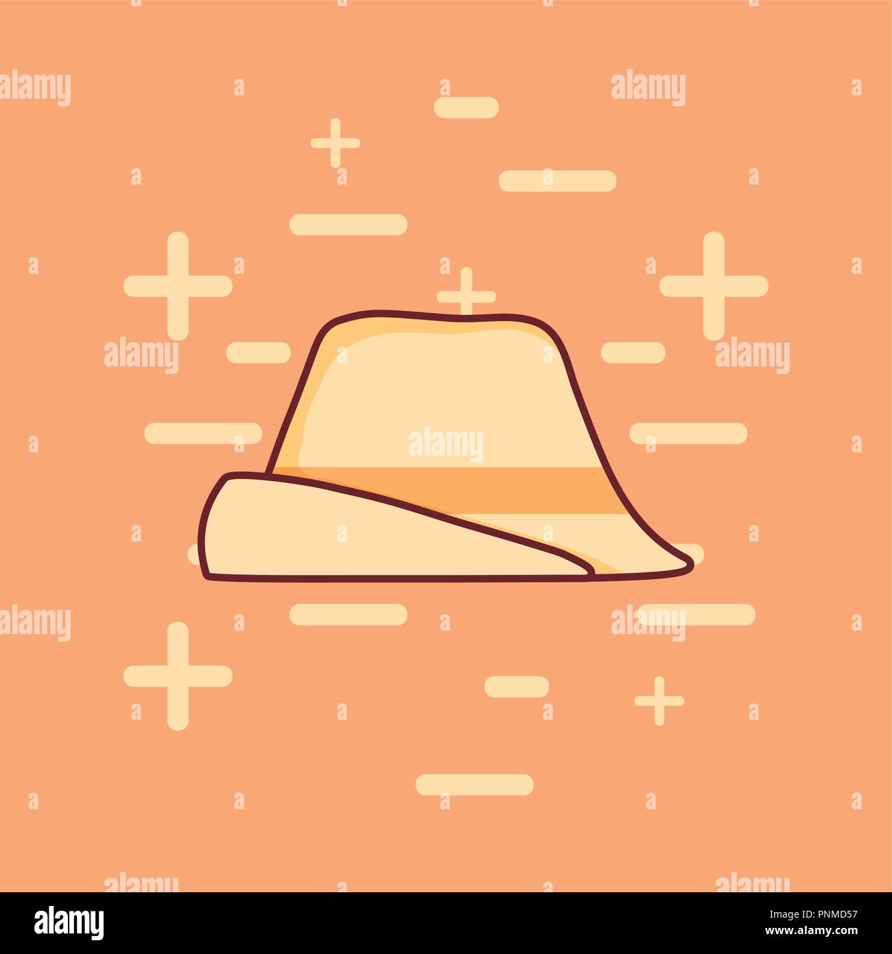 traditional german hat icon vector illustration design Stock Vector