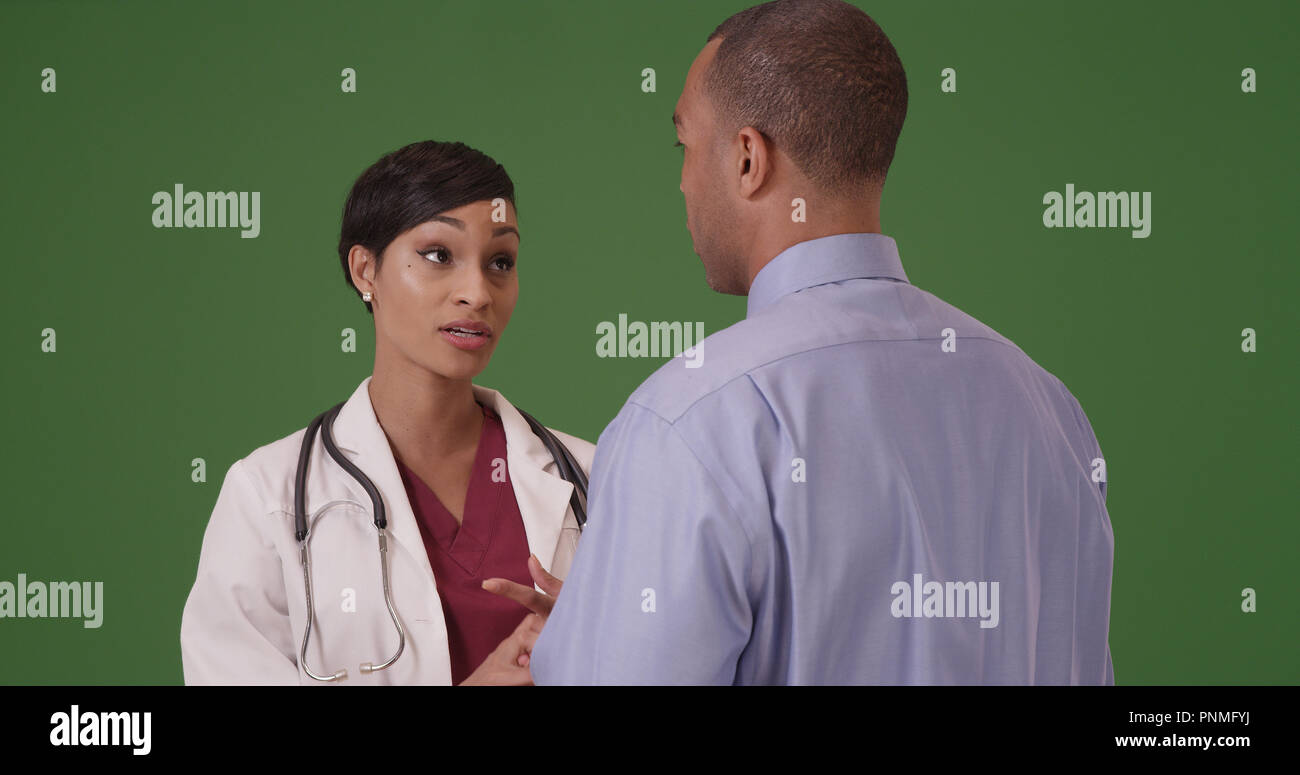 African doctor man screen hi-res stock photography and images - Alamy