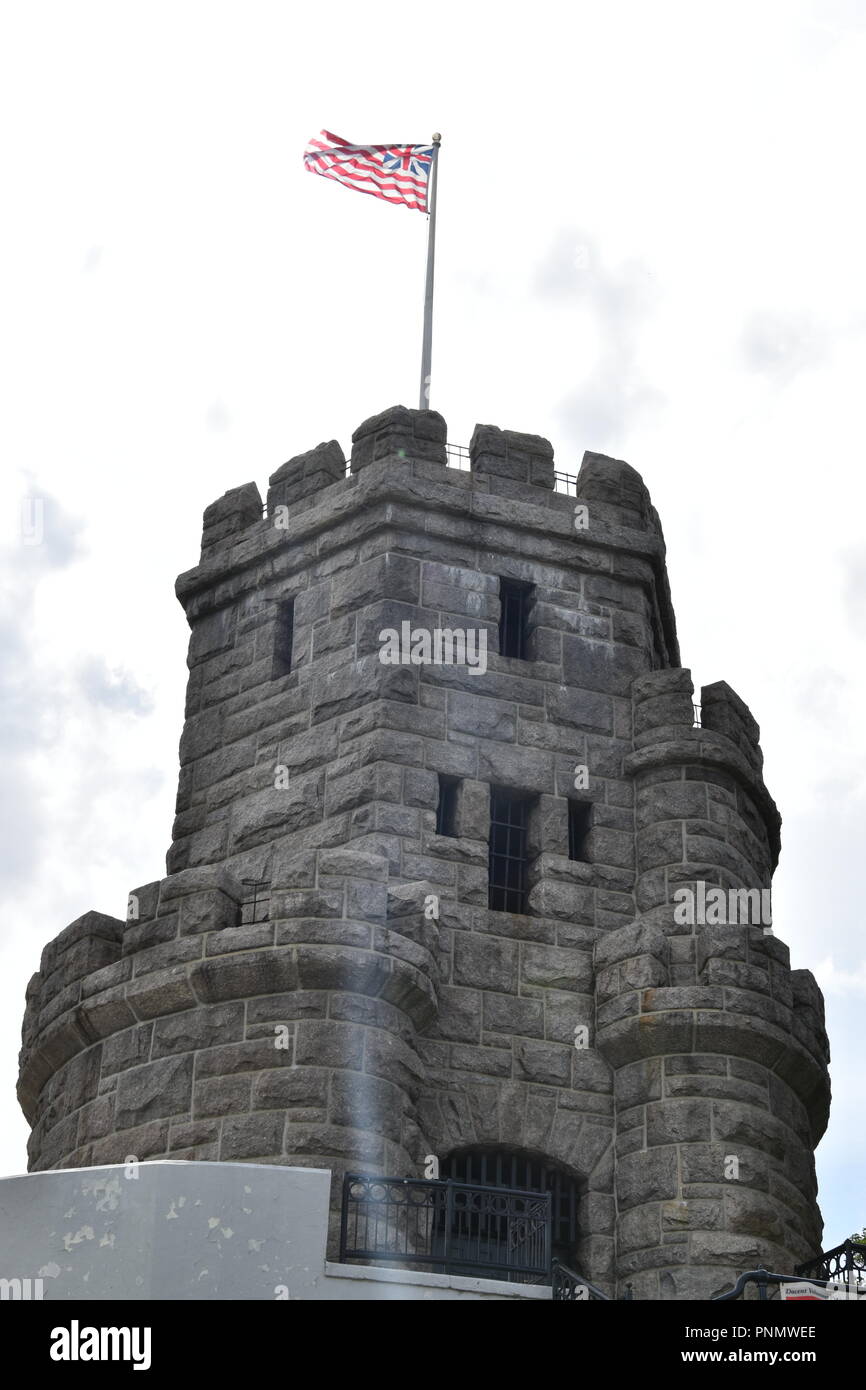 Prospect Hill Tower atop Prospect Hill near Union Square sporting an