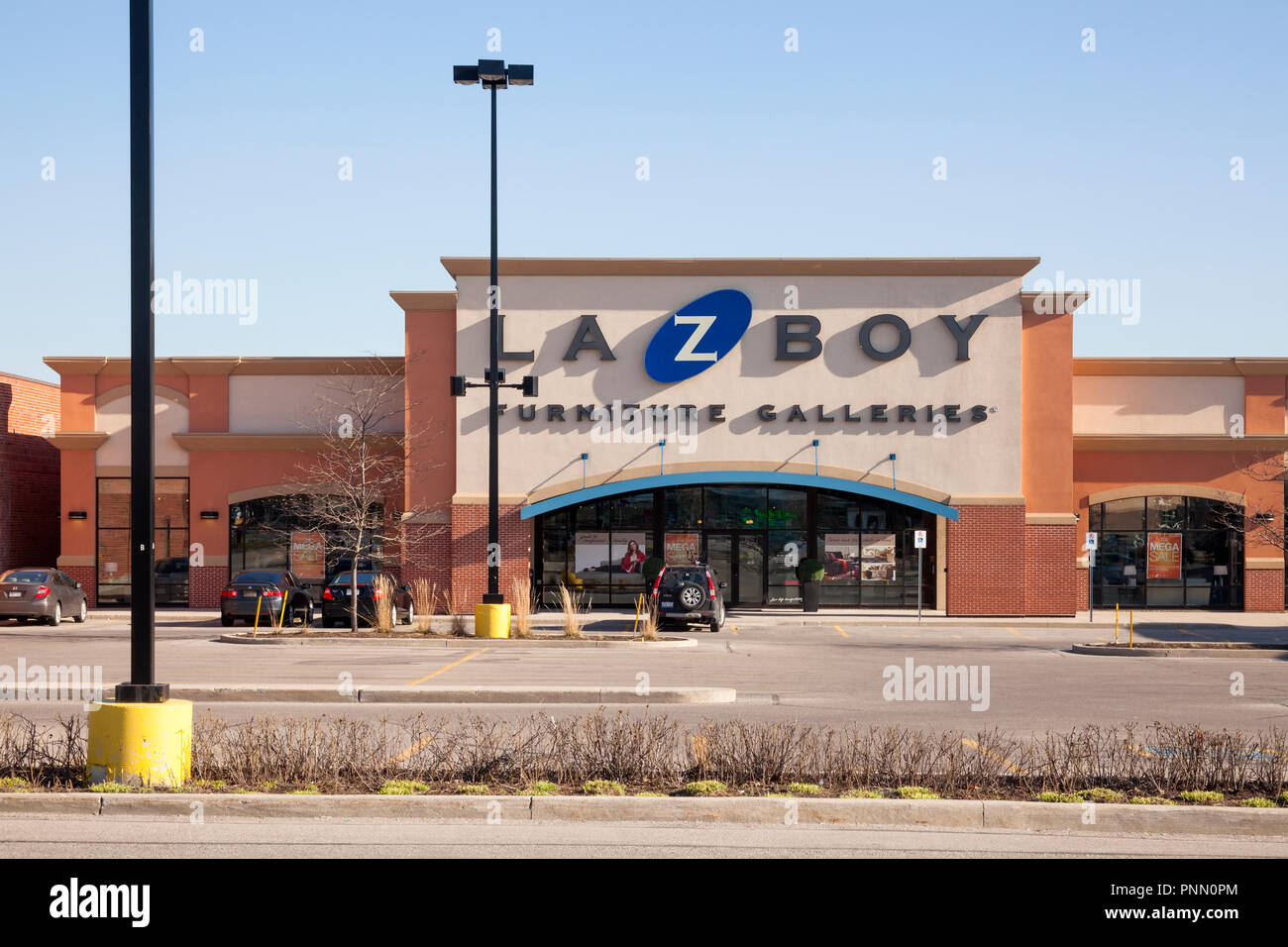 A La-Z-Boy store in Markham, Ontario, Canada. Stock Photo