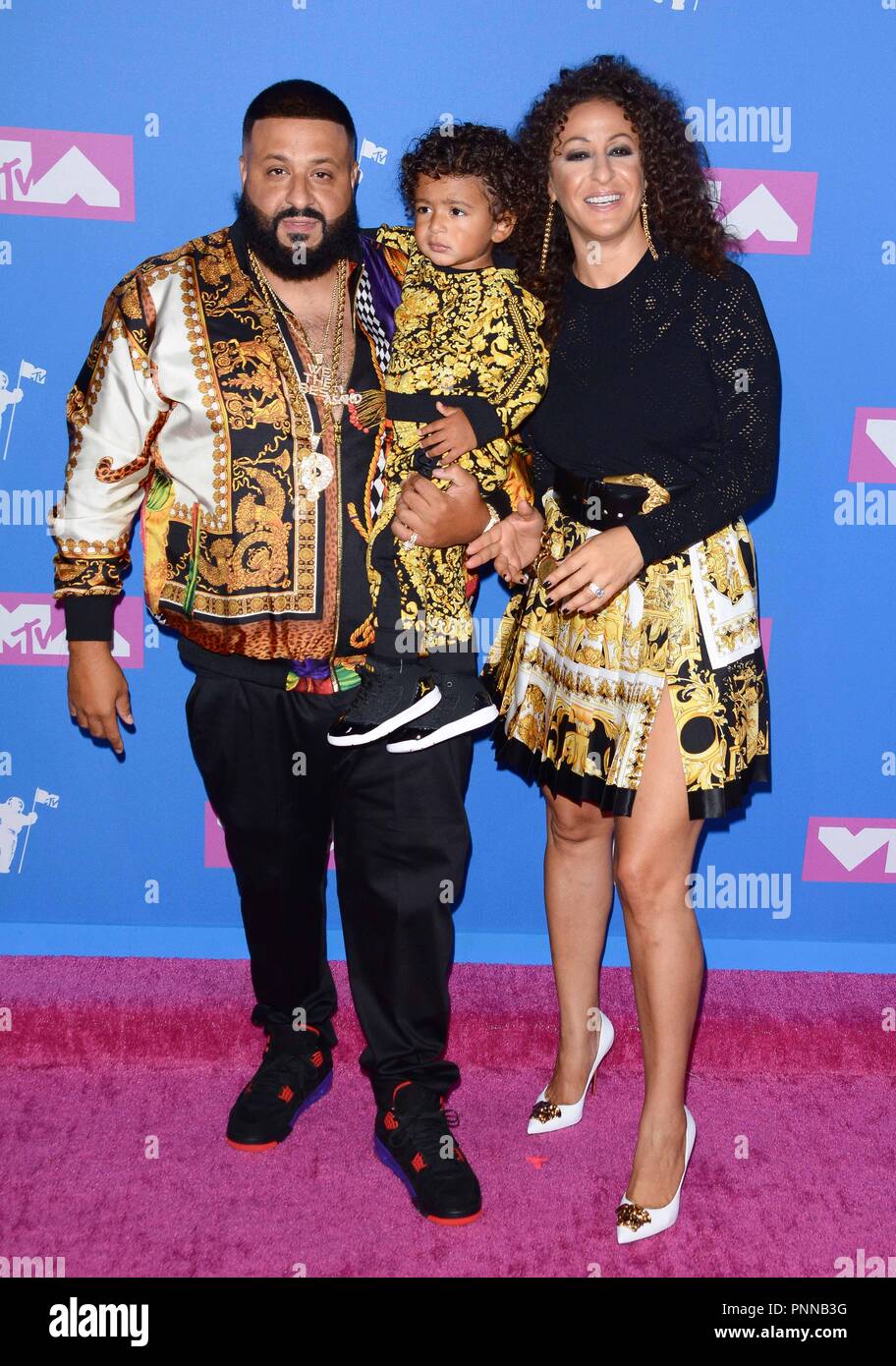 MTV Video Music Awards at Radio City Music Hall Featuring: DJ Khaled, and  Family Where: NYC, New York, United States When: 22 Aug 2018 Credit:  Patricia Schlein/WENN.com Stock Photo - Alamy