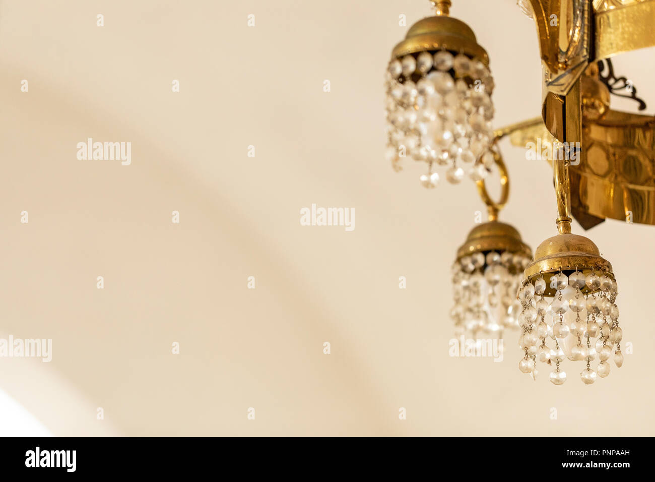 A part of a vintage bronze chandelier Stock Photo Alamy