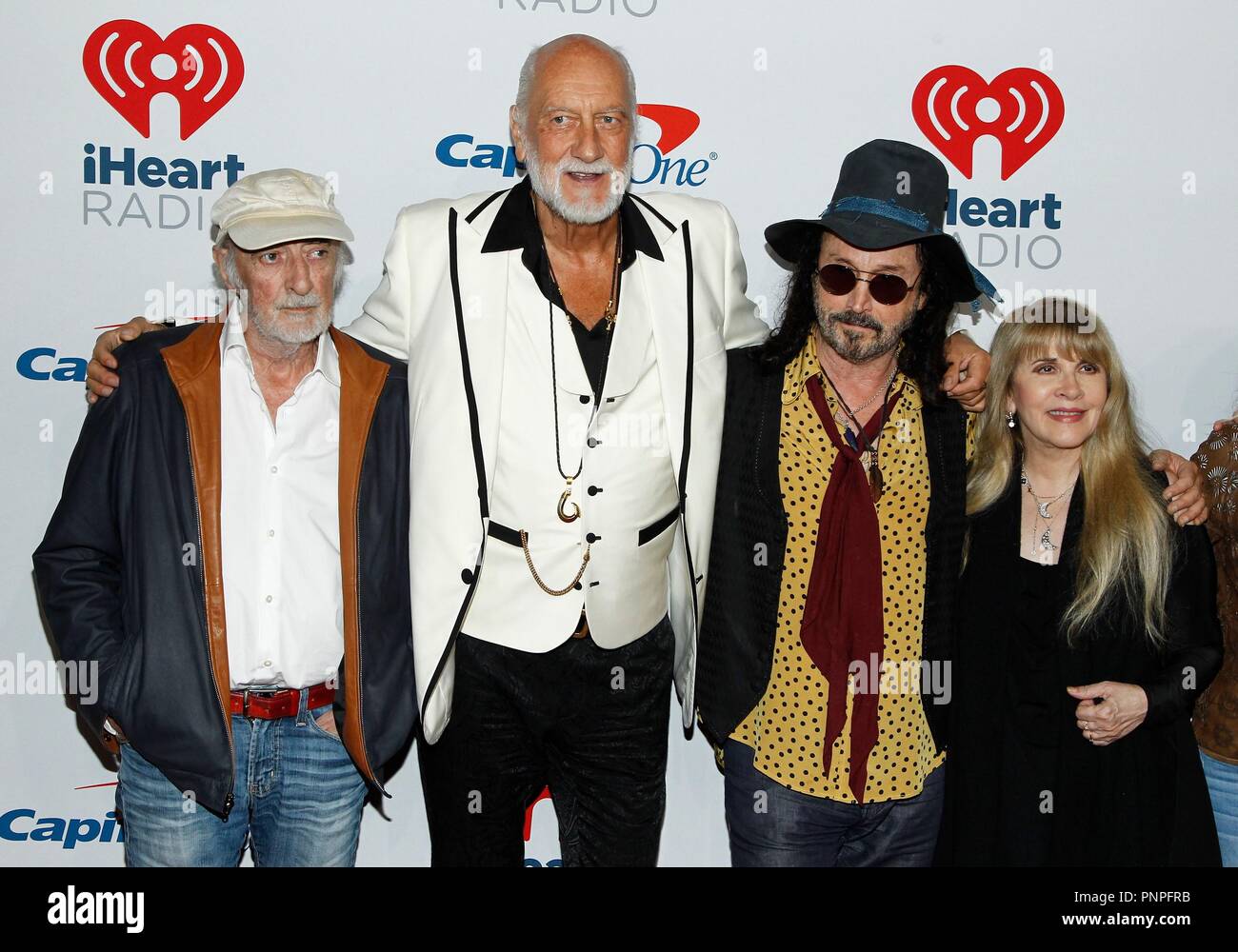 Las Vegas, USA. . 21st Sep, 2018. John McVie, Mick Fleetwood, Mike  Campbell, Stevie Nicks of Fleetwood Mac at arrivals for 2018 iHeartRadio  Music Festival and Daytime Stage - FRI 2, T-Mobile