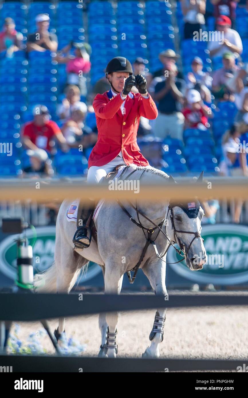 North Carolina, USA. 21st Sept 2018. McLain Ward. Clinta. USA. . Show