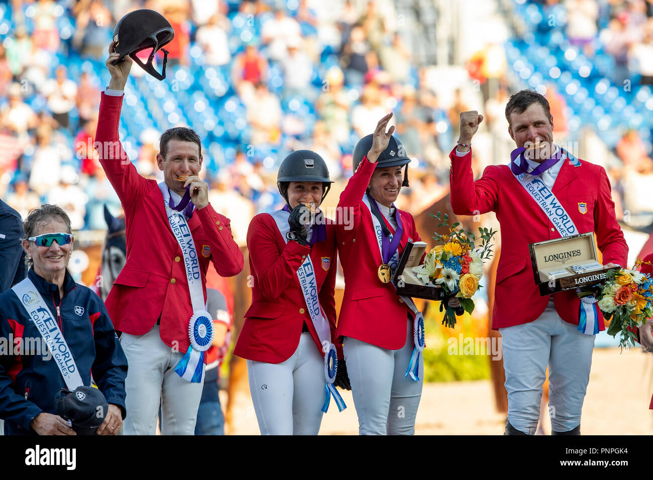 Tryon, USA. 21st Sep, 2018. Equestrian Jumping World Championship, Jumping, Nations Cup, 2nd