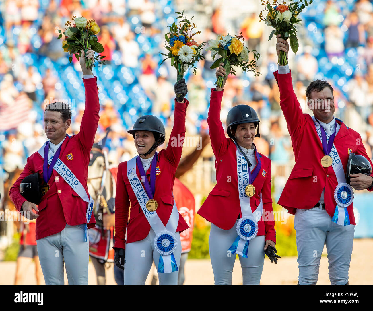 Tryon, USA. 21st Sep, 2018. Equestrian Jumping World Championship, Jumping, Nations Cup, 2nd
